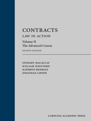 cover image of Contracts: Law in Action